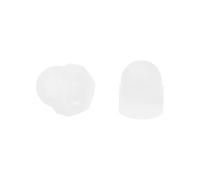 uxcell Lot de 25 écrous à tête bombée M6 x 1,0 en nylon pour couvercle de boulon, blanc
