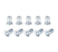 uxcell Lot de 25 rivets multi-prise en main - 6,35 mm - 20 pétales - Filetage en acier au carbone - Finition zinc - Store pour panneaux pressés, ancrages de porte, revêtement en aluminium, tuyaux en