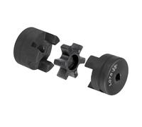 uxcell Lot de 3 coupleurs flexibles 3/8" à 5/8" L075 et araignée en caoutchouc Buna-N NBR pour fendeuse de bûches équipement hybride