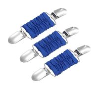 uxcell Lot de 3 pinces pour robe, pull, châle, cardigan, collier, écharpe, pince à dos pour femme, bleu