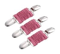 uxcell Lot de 3 pinces pour robe, pull, châle, cardigan, collier, écharpe, pince à dos pour femme, rose