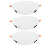 uxcell Lot de 3 plaques de plafond rondes de 185 mm, trou mural à LED, panneau d'accès décoratif plat à ressort pour ouvertures de plafond ou de mur de 12 à 17 cm, blanc mat