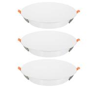 uxcell Lot de 3 plaques de plafond rondes de 230 mm, trou mural à LED, panneau d'accès décoratif plat à ressort pour ouvertures de plafond ou de mur de 17 à 21,6 cm, blanc mat