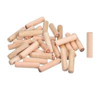 uxcell Lot de 30 chevilles en bois cannelées avec extrémités biseautées pour meubles, loisirs créatifs - 12 mm x 50 mm