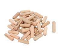 uxcell Lot de 300 épingles en bois de 1/3 x 1 pouce, tiges en bois, cannelures rainurées pour menuiserie de meubles, chevilles en bois cannelées pour travaux manuels, projets de bricolage