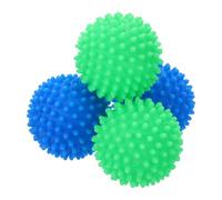 uxcell Lot de 4 balles de séchage réutilisables en vinyle pour réduire les rides, adoucissant, réduire le temps de séchage, économiser de l'énergie, bleu et vert