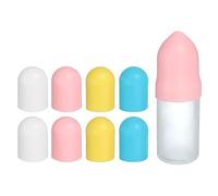 uxcell Lot de 4 bouchons de bouteille en silicone pour voyage, manchons élastiques pour éviter les fuites, 4,3 cm de diamètre, accessoires de voyage pour shampooing, bouteilles de lavage, corps, blanc