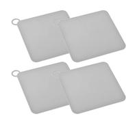 uxcell Lot de 4 bouchons de vidange de sol en silicone - 20,3 x 20,3 cm - Anti-odeur - Pour cuisine, salle de bain, balcon - Gris