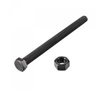 uxcell Lot de 4 boulons à tête hexagonale M12 x 150 mm en acier au carbone avec 10 écrous hexagonaux