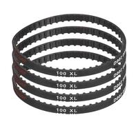 uxcell Lot de 4 courroies dentées en caoutchouc 100XL 025, 50 dents, largeur 0,6 cm, pas de 0,5 cm