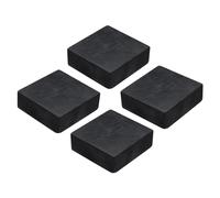 uxcell Lot de 4 coussinets en caoutchouc anti-vibrations, 50 mm, carrés d'isolation des vibrations, blocs en caoutchouc antidérapants de 20 mm d'épaisseur, antidérapants et anti-bruit pour CVC