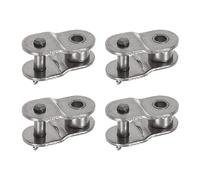 uxcell Lot de 4 demi-maillons décalés en acier inoxydable pour chaîne 05B - Pas de 8 mm