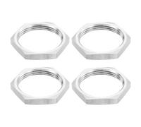 uxcell Lot de 4 écrous de verrouillage hexagonaux fins G1-1/2 pour raccord de tuyau, écrou de fixation femelle pour plomberie, acier inoxydable 304