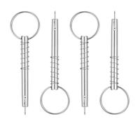 uxcell Lot de 4 goupilles à dégagement rapide, diamètre 8 mm, longueur effective 53 mm, broche supérieure en acier inoxydable 316 avec came et ressort pour charnière de pont supérieur de bateau Bimini