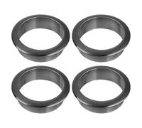 uxcell Lot de 4 œillets de bureau en nylon de 50 mm, cache-trou de câble en plastique, organisateur de câbles métalliques pour armoire de bureau d'ordinateur, noir