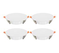 uxcell Lot de 4 plaques de plafond rondes de 135 mm, trou mural à LED, panneau d'accès décoratif plat pour plafond ou mur de 8 à 12 cm, blanc mat