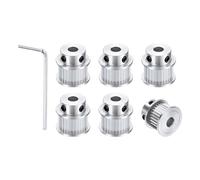 uxcell Lot de 4 poulies synchrone GT-2 30T - Alésage de 6,35 mm - Poulie de distribution en aluminium 30 dents - Largeur de courroie de distribution 10 mm - Pour imprimante 3D et machine CNC (avec une
