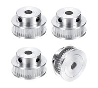 uxcell Lot de 4 poulies synchrone GT-2 40T - Alésage de 5 mm - Poulie de distribution en aluminium 40 dents - Largeur de courroie de distribution 6 mm - Pour imprimante 3D et machine CNC