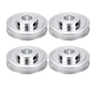 uxcell Lot de 4 poulies synchrone GT-2 80 dents alésage 14 mm, compatible avec courroie de 6 mm de largeur, poulie de distribution en alliage d'aluminium pour imprimante 3D, machine CNC