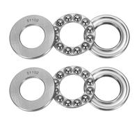 uxcell Lot de 4 roulements à billes 51102 de 15 mm x 28 mm x 9 mm Roulements à billes axiaux à une rangée en acier chromé Bonne performance (ABEC3)