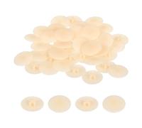 uxcell Lot de 40 cache-vis en plastique étanches pour écrous de verrouillage Phillips - 17 mm - Érable blanc