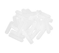uxcell Lot de 40 embouts en silicone, 1 mm ID 13 mm de hauteur, ronds en caoutchouc élastique, capuchons souples et flexibles pour boulons de tube en métal, transparents