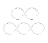 uxcell Lot de 5 anneaux de retenue internes de 58 mm en acier inoxydable 304 pour tiges rainurées, argenté