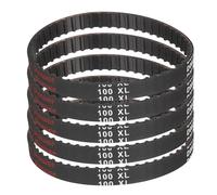 uxcell Lot de 5 courroies dentées en caoutchouc 100XL 037, 50 dents, largeur 0,9 cm, pas de 0,5 cm