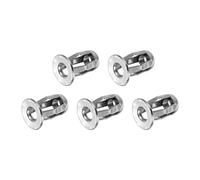 uxcell Lot de 5 écrous jack M5 x 18,5 mm, écrous à pétales filetés en acier inoxydable 304, rivets d'extension multi-prises pour murs creux, utilisation dans une paroi fine et douce, argenté