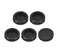 uxcell Lot de 5 œillets en caoutchouc de 45 mm, trou de perçage de 38 mm, bouchons à trou unique pour protection de câble de pare-feu, noir