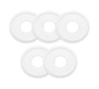 uxcell Lot de 5 joints sanitaires en PTFE de 1,9 cm Tri-Clover - Rondelles d'étanchéité pour tuyaux sanitaires OD de 50 mm - Blanc