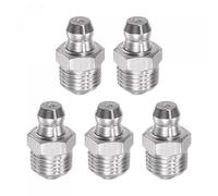 uxcell Lot de 5 raccords à graisse droits en acier inoxydable 201 M10 x 1 mm