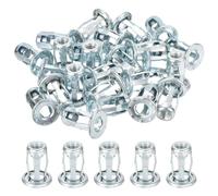 uxcell Lot de 50 rivets multi-prises M5-0,8 en acier au carbone avec finition zinc pour panneaux pressés, ancrages de porte, revêtement en aluminium, tuyaux en acier