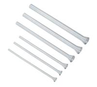 uxcell Lot de 6 cintreuses de tubes à ressort pour tubes en cuivre Diamètre extérieur 1/4", 3/8", 1/2", 5/8", 3/4", ressort de courbure pour tubes en cuivre, tubes en aluminium, argent