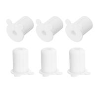 uxcell Lot de 6 œillets muraux en silicone de 2,5 cm pour câbles - Kit de passage de câble mural pour Ethernet avec trou de 8 mm, blanc (diamètre extérieur : 32,1 mm)