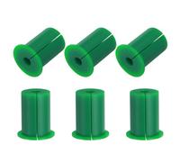 uxcell Lot de 6 œillets muraux en silicone de 2,5 cm pour câbles - Kit de passage de câble mural pour Ethernet avec trou de 8,5 mm, vert (diamètre extérieur : 32,1 mm)