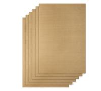 uxcell Lot de 6 revêtements de four résistants à la chaleur, 40,6 x 61 cm, anti-adhésifs, pour la cuisson, les grillades et la friture, faciles à nettoyer, marron