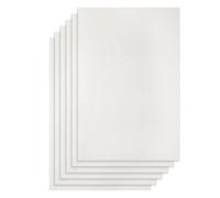 uxcell Lot de 6 revêtements de four résistants à la chaleur, 40,6 x 61 cm, anti-adhésifs, pour la cuisson, les grillades et la friture, faciles à nettoyer, blanc