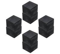 uxcell Lot de 8 coussinets en caoutchouc anti-vibrations, 50 mm, carrés d'isolation des vibrations, blocs en caoutchouc antidérapants de 40 mm d'épaisseur, antidérapants et anti-bruit pour CVC