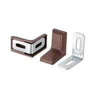 uxcell Lot de 8 équerres d'angle en forme de L en métal Marron 29 mm x 29 mm x 18 mm