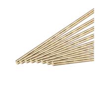 uxcell Lot de 8 tiges rondes en laiton massif de 4 mm x 100 mm pour bricolage, artisanat, voiture, hélicoptère, avion
