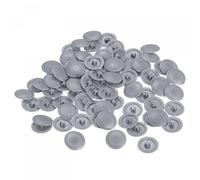 uxcell Lot de 80 cache-vis en plastique pour vis Phillips - 11,8 x 3,3 mm - Gris foncé