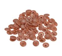 uxcell Lot de 80 cache-vis en plastique pour vis Phillips - 11,8 x 3,3 mm - Rouge marron