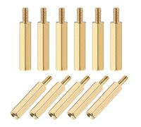 uxcell M2,5 x 20 mm + 6 mm mâle-femelle en laiton hexagonal PCB carte mère Supports pour drone FPV Quadcopter, ordinateur et circuit imprimé 50 pièces