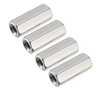 uxcell M5 x 0.8-pitch 20 mm de longueur en acier inoxydable 304 métrique hexagonale Raccord Écrou, 4-pack