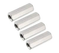 uxcell M6 x 1-pitch 30 mm de longueur en acier inoxydable 304 métrique hexagonale Raccord Écrou, 4-pack