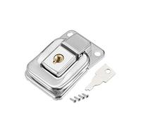uxcell Métal Petite taille Valise Moraillon Loquet avec clés et vis 41mm x 28mm,2 pcs