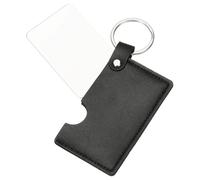 uxcell Petit miroir de poche rectangulaire pour sac à main, 5,1 x 8,4 cm, miroir de maquillage compact en acier inoxydable avec étui en cuir, miroir de voyage pour femmes, filles, sac à main, cadeau