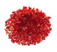uxcell Pierre en verre de feu de 0,3 kg, 6 à 9 mm de haut brillant, pierres réfléchissantes pour cheminée, table de foyer, décoration de jardin, remplissage de vase, aménagement paysager, rouge