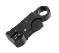 uxcell Pince à dénuder rotative pour câble coaxial RG58/59/62/3C/4C Outil de réseau SK-5 Pince coupante Pince à dénuder Pince à sertir 1, Noir